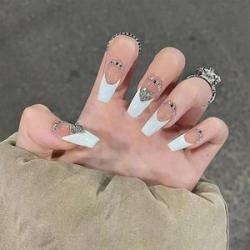 French-Style Artificial Nails Durable And Natural Fake Nails for Girls Engagement Hand Makeup NO5232