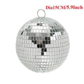 Disco Mirror 8/10/12 Inches Coo Fun Large Silver Hanging Disco With Hanging Ring For Party Home Band