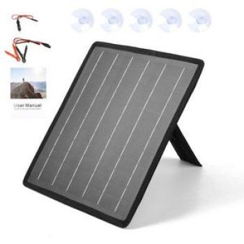 10W 18V Solar Panel Trickle  Kit Portable Waterproof Solar