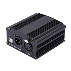 48V Phantom Power Adapter XLR Cable For Condenser Microphone Studio Recording Phantom Power For BM 8