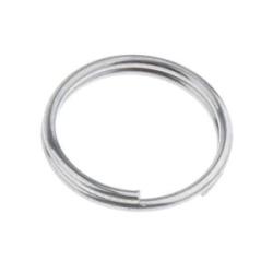 Titanium Key Split Keyring Keychain Ring Loop Clasps Silver 14mm