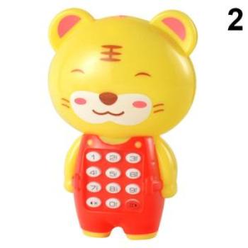 Baby Electronic Phone Toy Children Cartoon Light Flashing Music Mobile Phone Toy New,2 NO5114