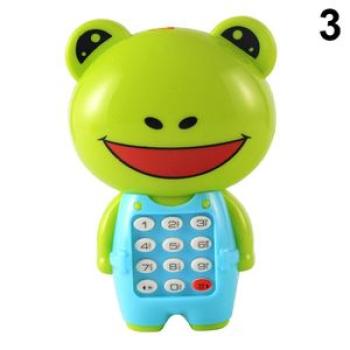 Baby Electronic Phone Toy Children Cartoon Light Flashing Music Mobile Phone Toy New,3 NO5122