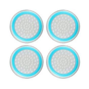 4p S Anti-slip Gamepad Key Ap  Ontroller  Over For PS3/4 For X Box One/360-white & Blue-4pcs