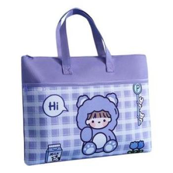 Fashionable Canvas Handbag Fine Workmanship Children Handbag Waterproof Kids Cartoon Top-handle Bag