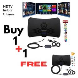 Indoor Digital Smart TV Antenna + Signal Booster Amplifier - 960 Miles Range - 4K HD1080P DV-B-T Fre