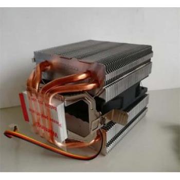 Led Cpu Cooler Fan 4 Heatpipe Dual Tower 12v Cooler Cooling Fan Heat Sink For Intel Lag 1155 1156 77