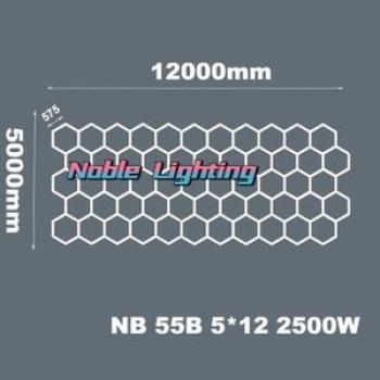 5x12m Garage Factory High Lumen Work Hexagon Lights Lamp Shape Indicator For The Showroom