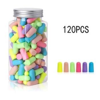 Bullet Type Foam Earplugs Anti-Noise Abatement Sleeping Ear Plug Mulitcolor