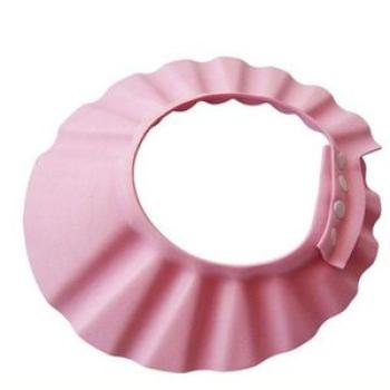OR Baby Bathing Shower Cap Hat Wash Hair Shield Adjustable Elastic Shampoo Pink