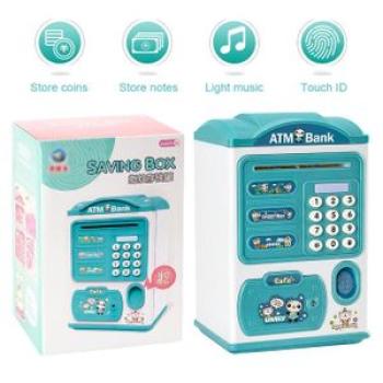 Electronic Bank Box Money Boxes For Children Digital Coins Cash Saving Deposit Mini ATM Machine Toys