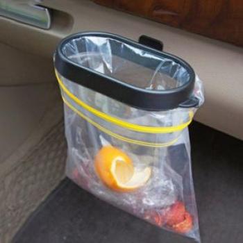 Car Trash Bag Auto Trash Can Foldable Car Organizer Frame Vehicle Frame Garbage Bag Storage Hanging