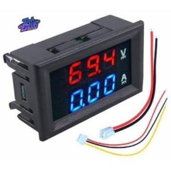 Mini Digital Voltmeter Ammeter Dc 100v 200v 10a Panel Amp Volt Voltage Current Meter Tester High Acc