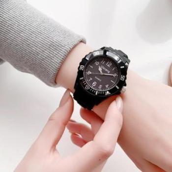 Children`s Cute Boys and Girls Primary School Students Waterproof Drop-Resistant Color Jelly Junior