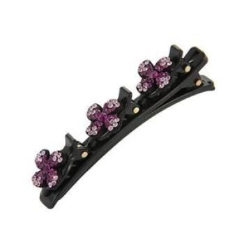 Edge Clips Hairpin Headdress Stable Grip Handmade Headwear with Rhinestones for Bridesmaid Wedding D