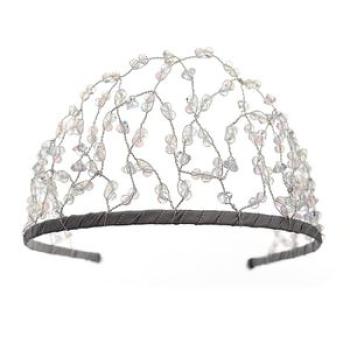 Female Hairbands Headdress Handmade Headdress with Sparkling Crystal for Bridesmaid Wedding Dating S