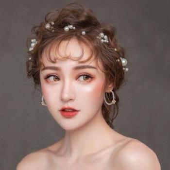 Hair Band Simple Temperament Handmade Beaded Sweet Hair Band Wedding Dress Photo Accessories NO5301