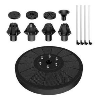 Solar Fountain Pump 3W Solar Powered Outdoor Bird Bath