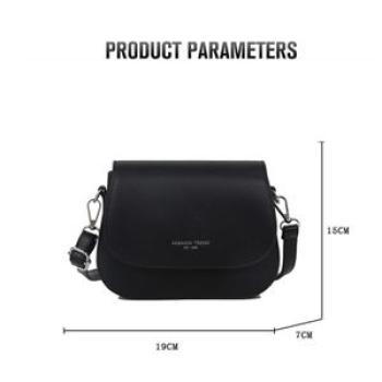Casual Flap Satchels PU Leather Women Shoulder Bag Solid Color Temperament Flap Handbags Chic Ladies
