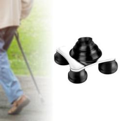 Cane Tip Sturdy Heavy Duty 4 Leg Stable Prevent Slipping Fixed Small