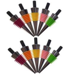 Blank good Bottles Stoppers 10 Pieces Colorful Sealing Ring