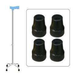 4 Set of 4 22mm Cane Tips Crutches Pads Replacement