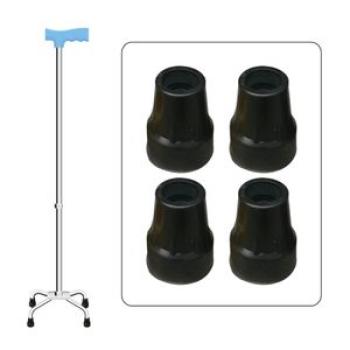 4 Set of 4 22mm Cane Tips Crutches Pads Replacement