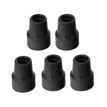 5x Cane Tips Sturdy Thickened High Performance black