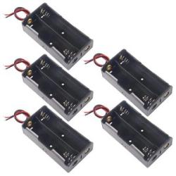 5 Pcs 3.7V 18650 Battery Holder Housing Plastic Battery Stor