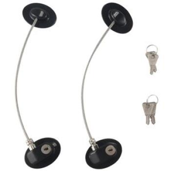 2 Pieces Refrigerator Door Lock Strong Adhesive Freezer Door Lock File Drawer Lock Child Safety Cupb