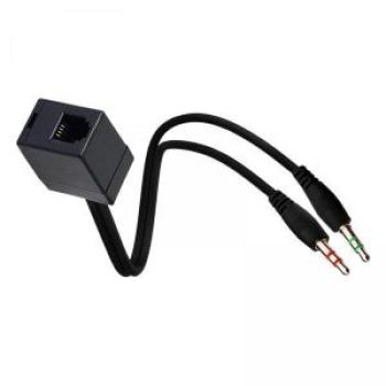 5 Portable  4P4C Female to  3.5mm Male Adapter Cable