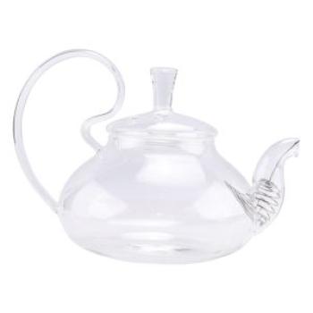 650Ml Heat High Handle Flower Coffee Glass Tea Pot Blooming