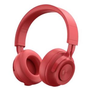 Wireless Bluetooth Headset over Ear Earphones for Home Red
