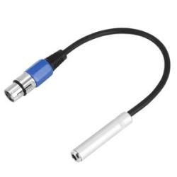 Pin Plug 6.35Mm 1/4 Inch Trs To Xlr Male To Female Cable 3 P