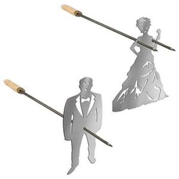 Steel Hot Dog/Marshmallow Roasters Shaped Camp Fire Skewer S