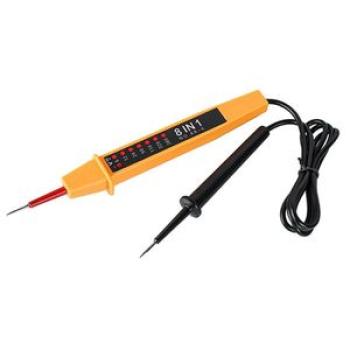 8 in 1 Tester Voltage AC DC 6-380V Auto Electrical Pen Detector with LED Light for Electrician Testi