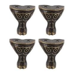 4Pcs Antique Corner Decorative Feet Leg Protector Jewelry Gi