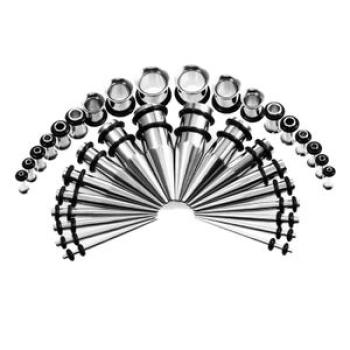 Stainless Steel Tapered Ear Expanders 36-Piece Assortment Set Piercing Jewelry