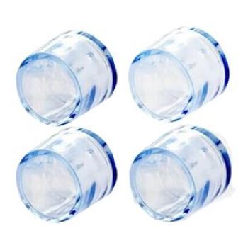 4Pcs Transparent Rubber Chair Leg Floor Feet Cap Cover Prot