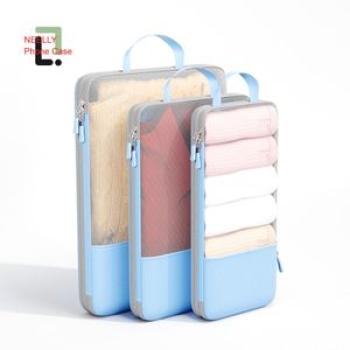 Soft  Double Zipper Travel Bags Foldable Multipurpose Journey