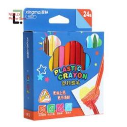 Soft  12/18/24/36 Color Triangles Bar Shape Erasable Crayons