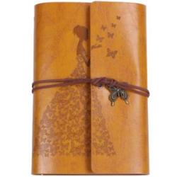 Refillable Notebook Journals,A6 Leather Bound Travel Diary Art Drawing Sketchbook Journals to Write