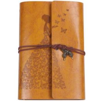Refillable Notebook Journals,A6 Leather Bound Travel Diary Art Drawing Sketchbook Journals to Write