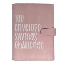 100 Envelope Challenges Notebook With Leather Cover