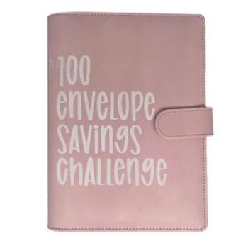 100 Envelope Challenges Notebook With Leather Cover