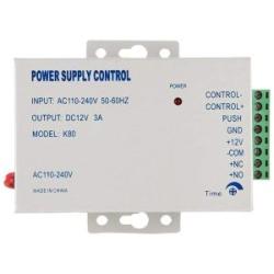 K80 DC12V 3A New Access Control System Power Supply Switch AC110V-240V for Door Locks Video Intercom