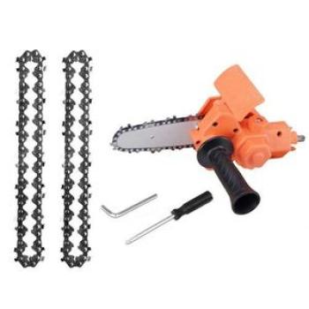 4 Inch Portable Electric Drill Electric Chain Saw Adapter Conversion Head for Electric Drills Woodwo