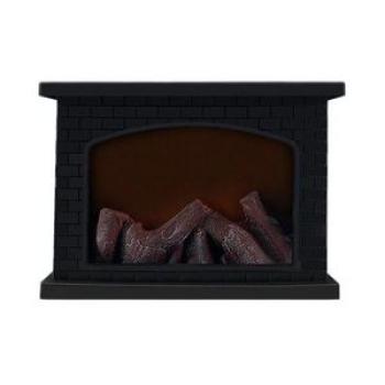 Electric Fireplace Lantern Led Flame Log Effect Rectangle Fire Place Lantern for Home Decor Indoor C