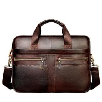 15.3 inch retro leather Briefcase for Lap/top Crossbody Bag Suitable for Travel Handbag as a Gift fo