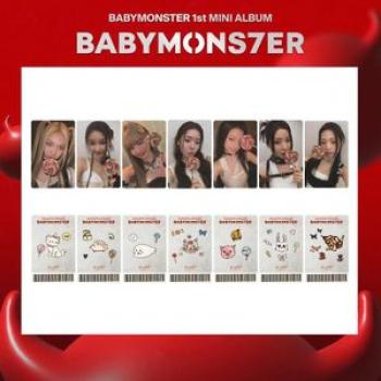 7pcs/set Idol Lomo Cards BABYMONSTER Photocards BABYMONS7ER Postcard for Fans Collection